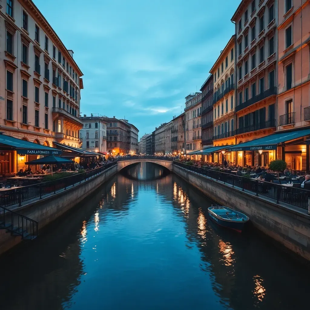 Milan Navigli - filming location in Italy