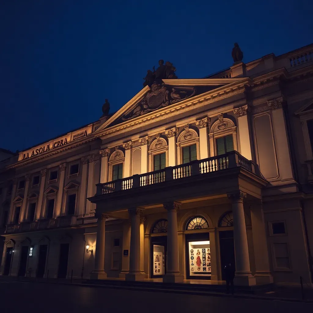Milan la Scala - filming location in Italy