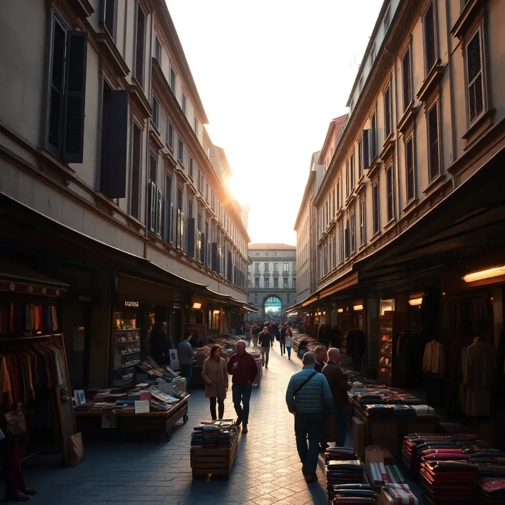 Florence San Lorenzo Market - filming location in Italy