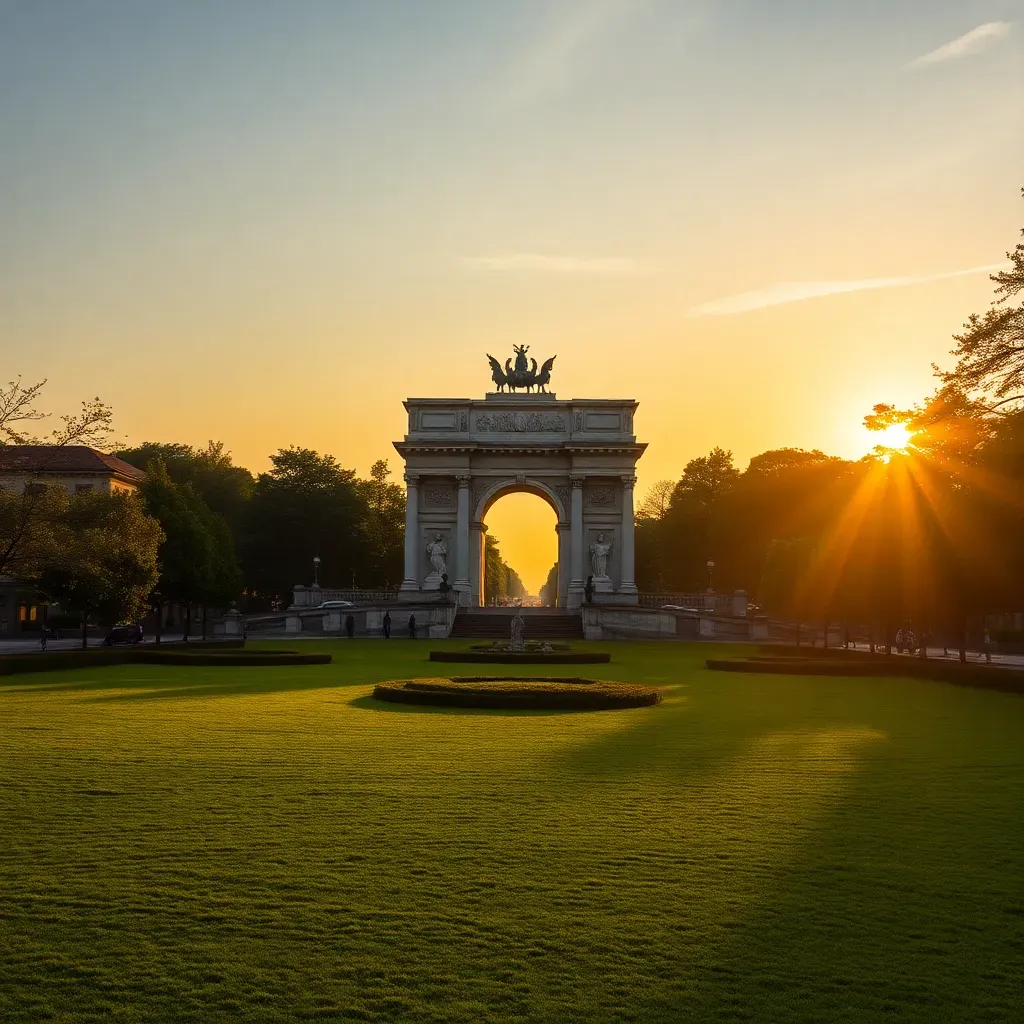 Milan Sempione Park - filming location in Italy