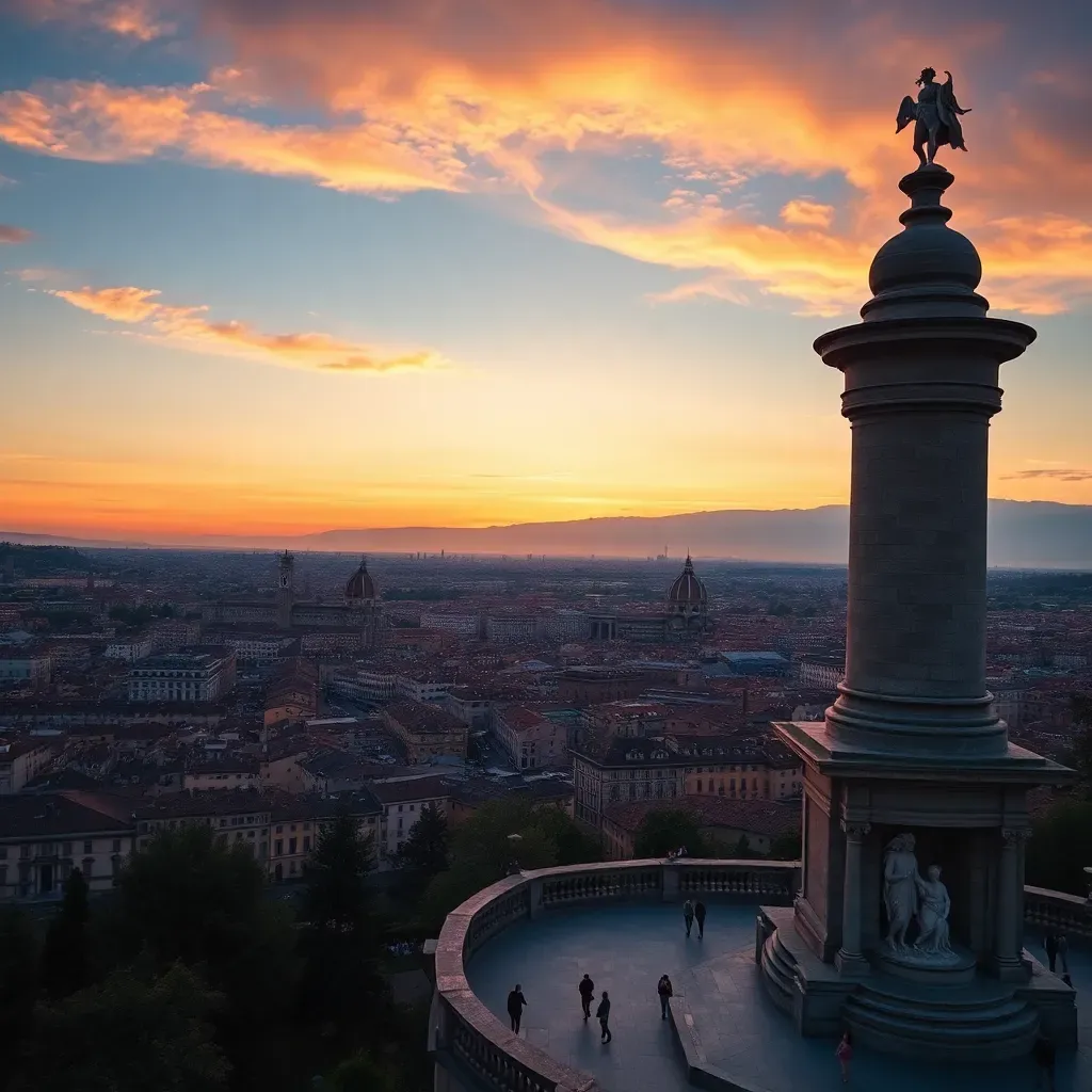 Florence Piazzale Michelangelo - filming location in Italy