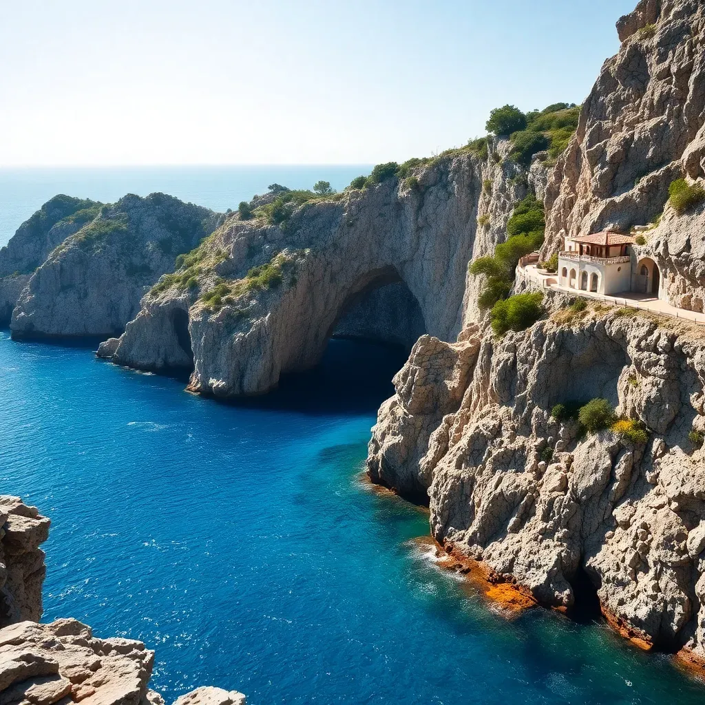 Capri Blue Grotto - filming location in Italy